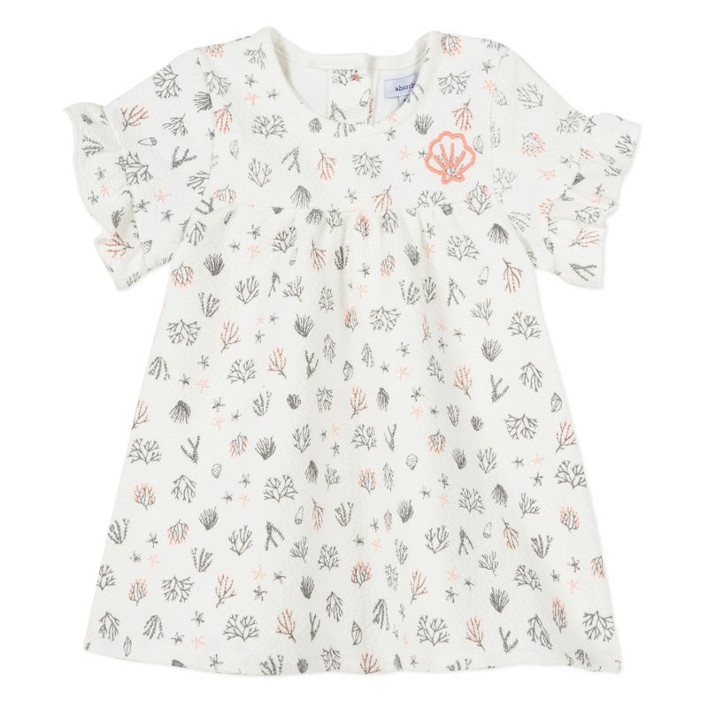 Robe écrue à imprimé fonds marins bébé fille Absorba Aucune nuance