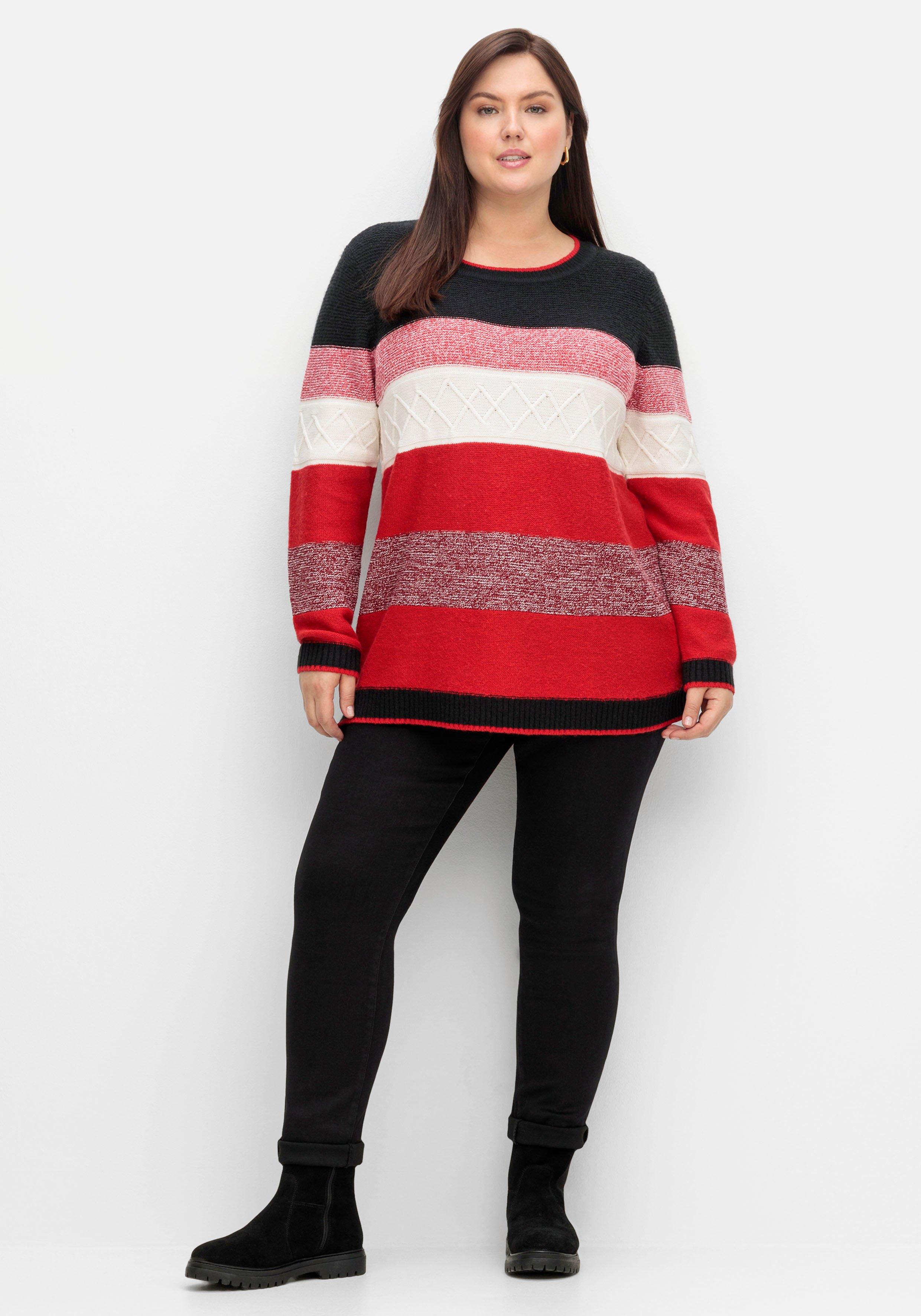 Pullover mit Blockstreifen