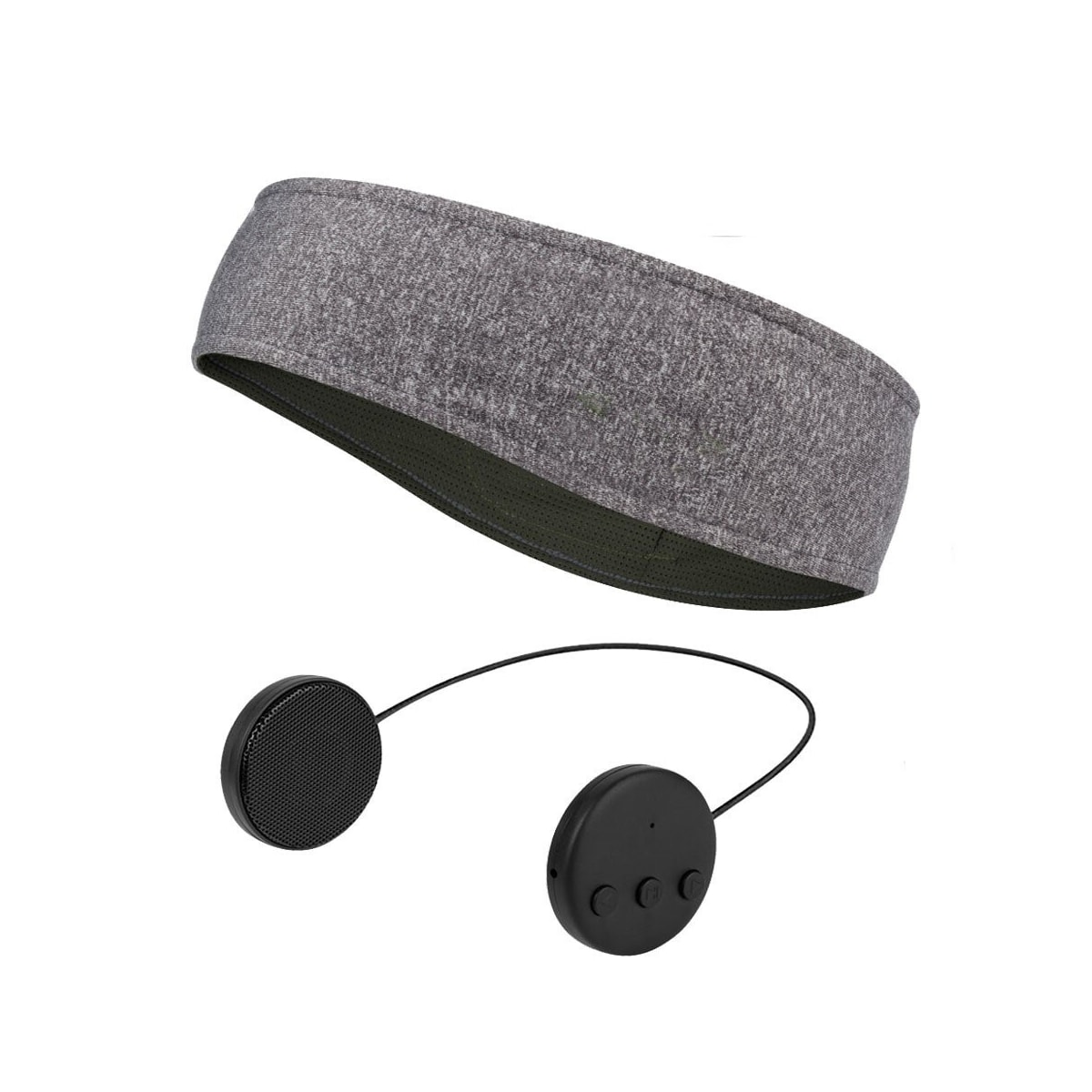 Pannebånd med Bluetooth-hodetelefoner og mikrofon Grå