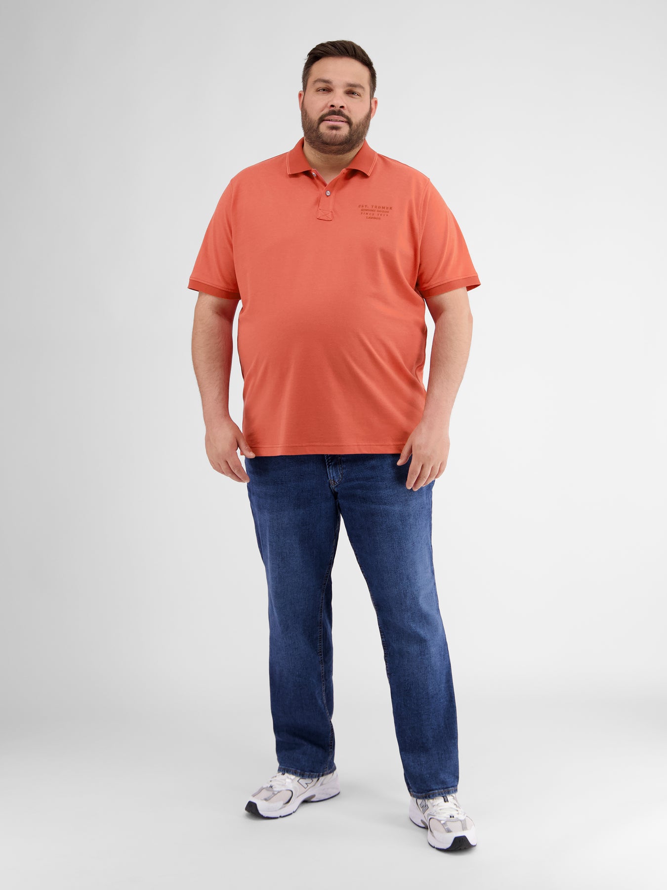 Poloshirt in Melange Optik