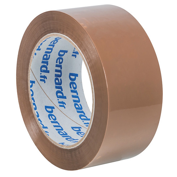 Rubans adhésifs d’emballage PP silencieux Bernard 48 mm x 100 m, lot de 6