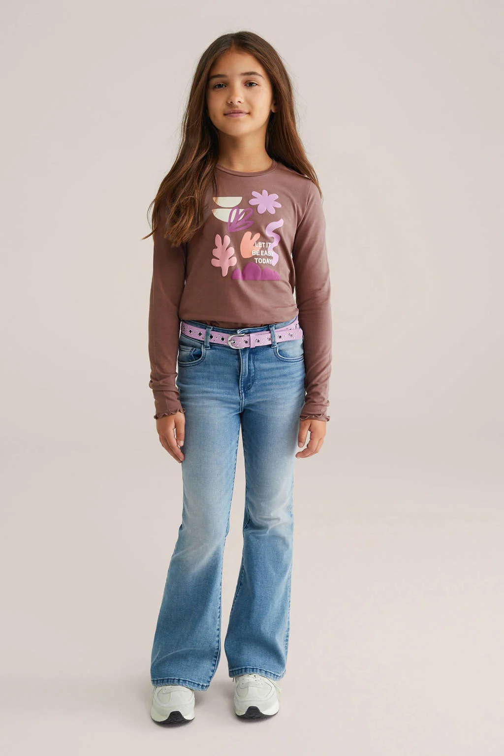 WE Fashion longsleeve bruin
