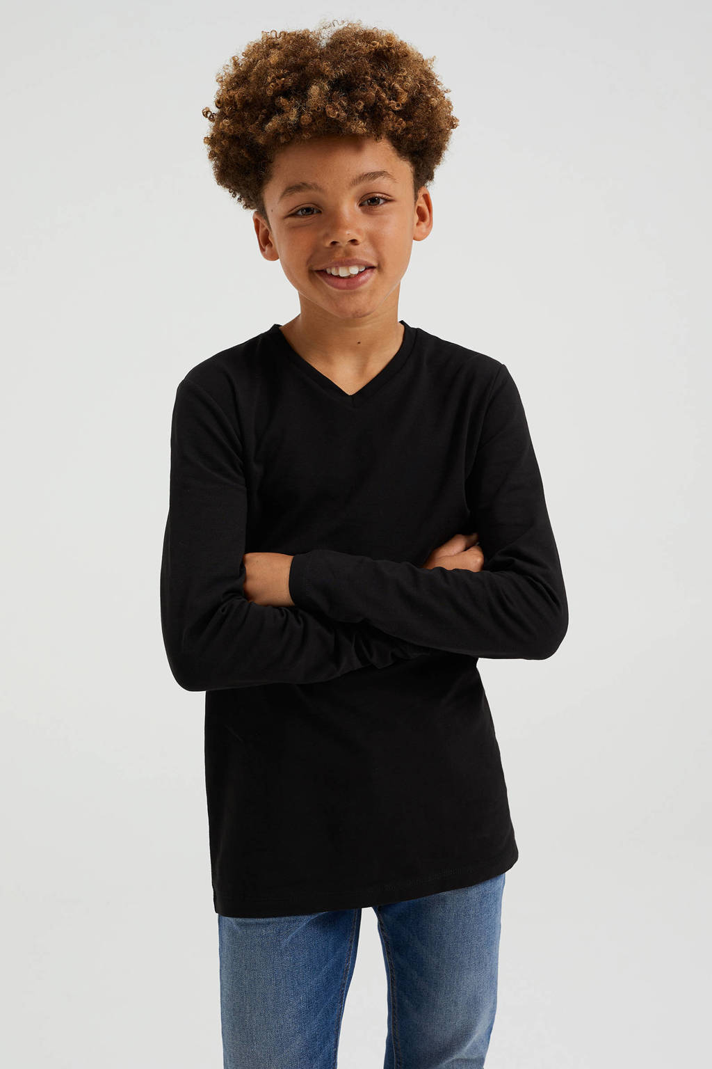 WE Fashion basic longsleeve zwart