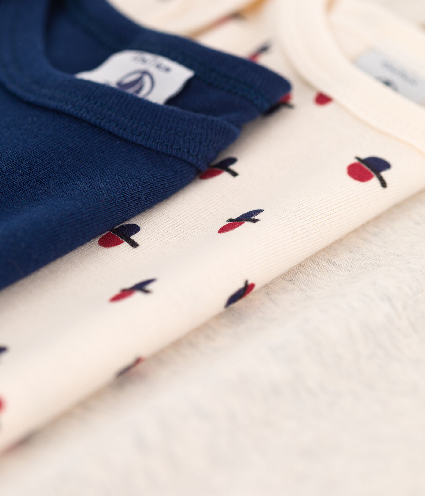 Lot de 3 bodies manches longues bébé en coton