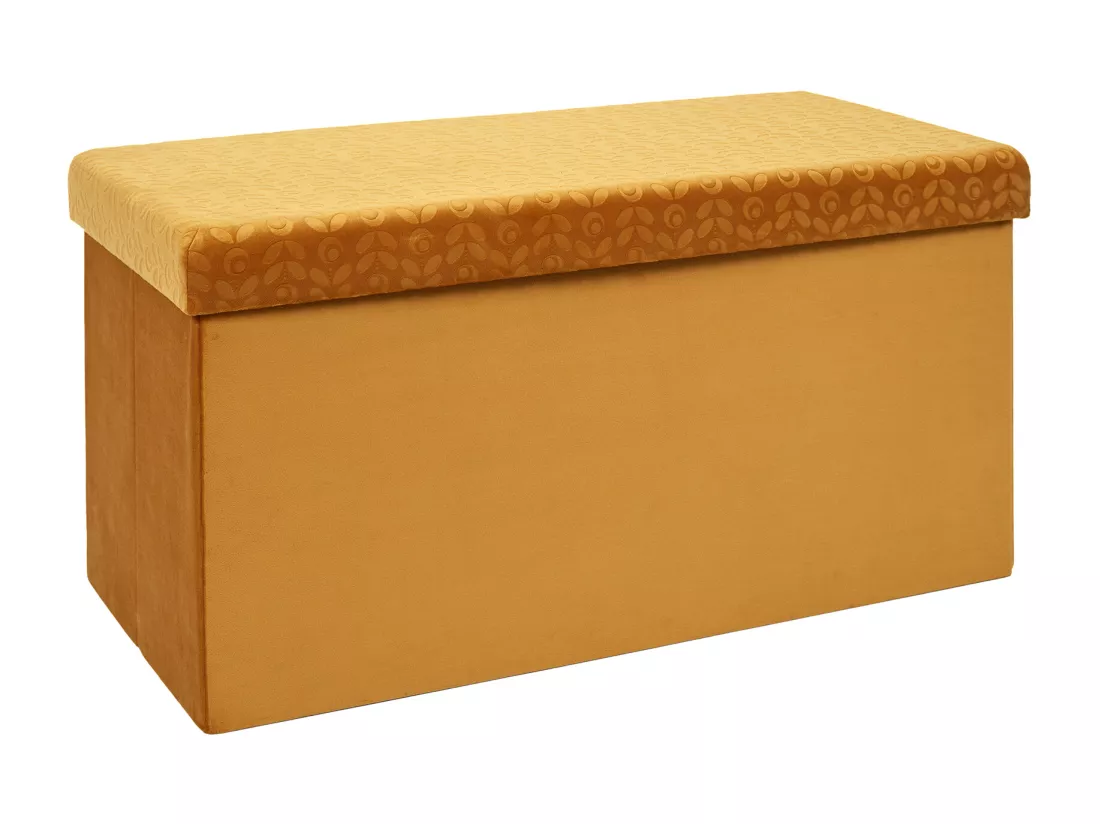 Coffre Banc Pliable Retro Moutarde