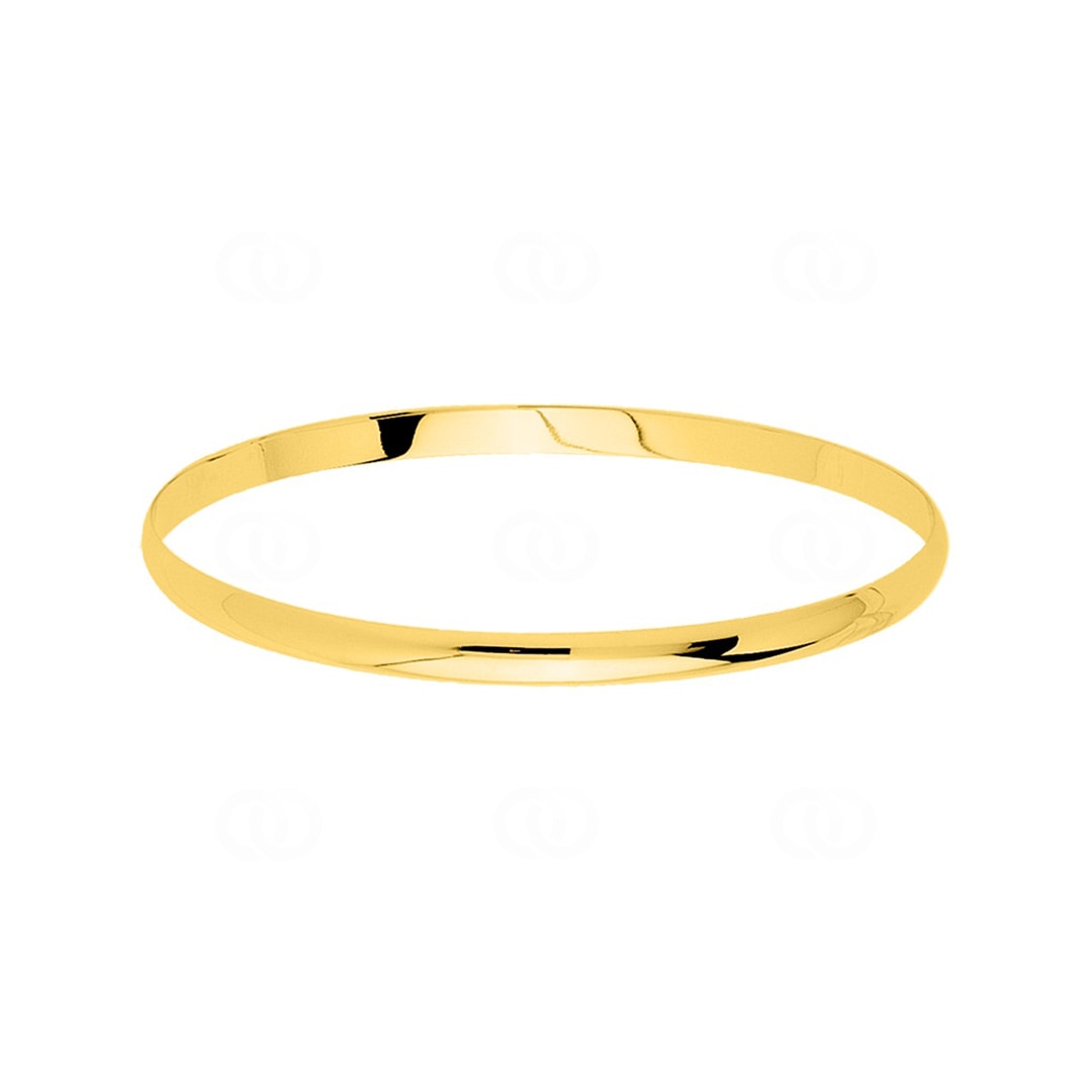 4mm Armreif 375/9 K Gelbgold massiv