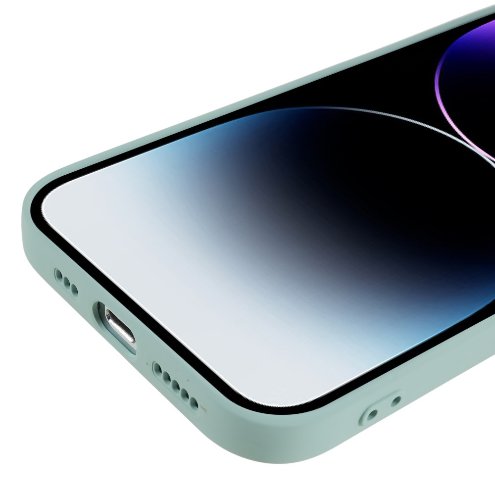 iPhone 15 Pro Gummi Case Hülle mit Kameraschutz - Türkis (Matt)