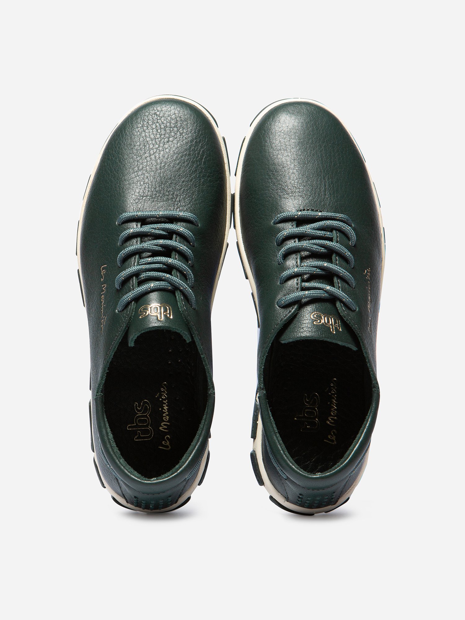 Tennis Femme Confort Cuir Vert