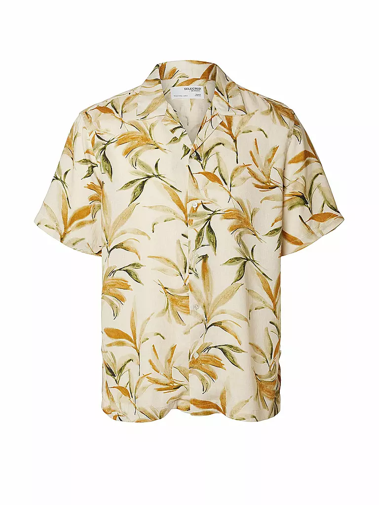 SELECTED Hemd Regular Fit SLHREG-NOA beige