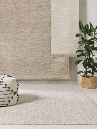 benuta pure Wollteppich SILAS 140 x 200 cm cream/grau