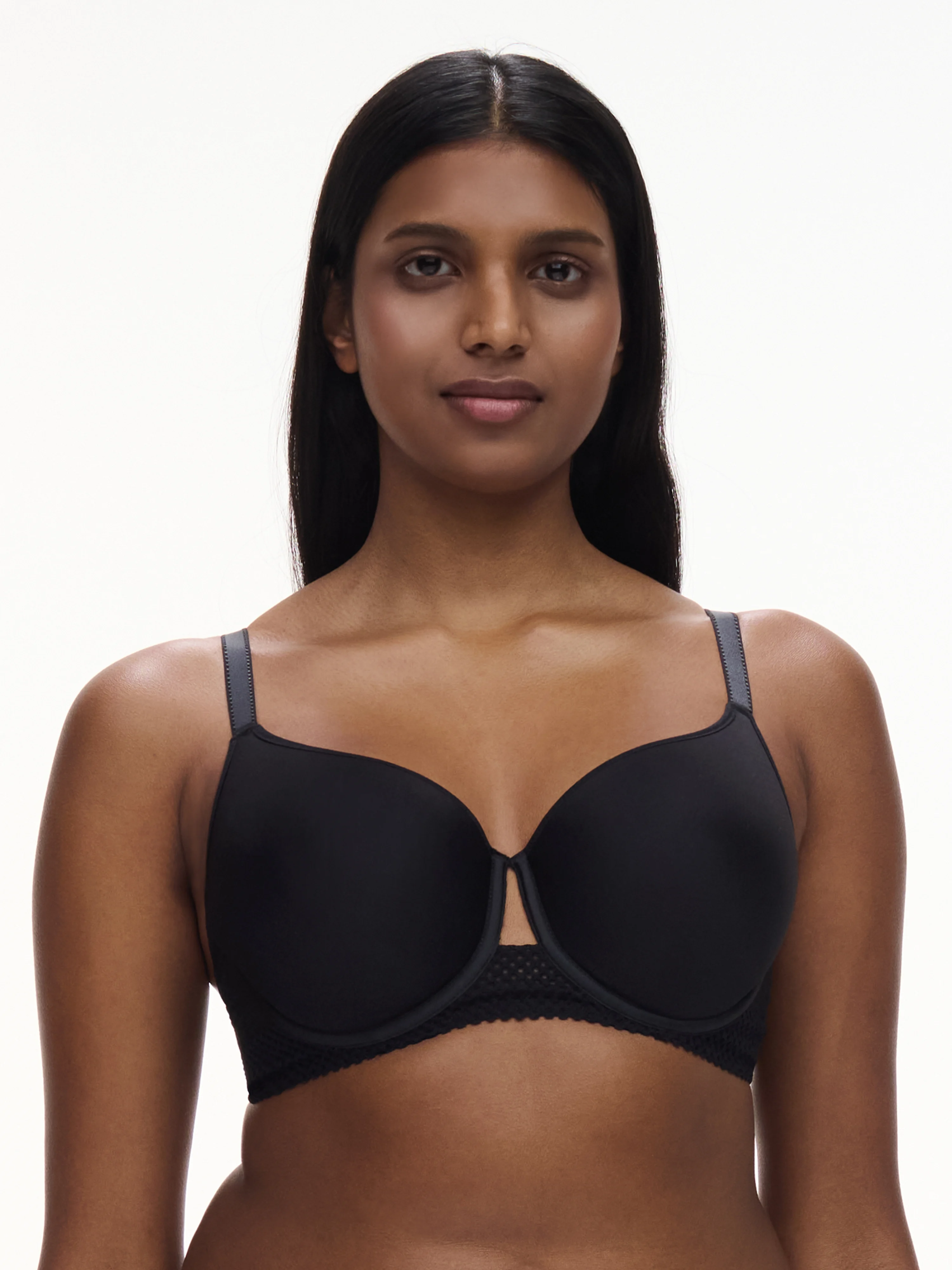 PLAY - Soutien-gorge mémoire de forme emboîtant en dentelle | Noir