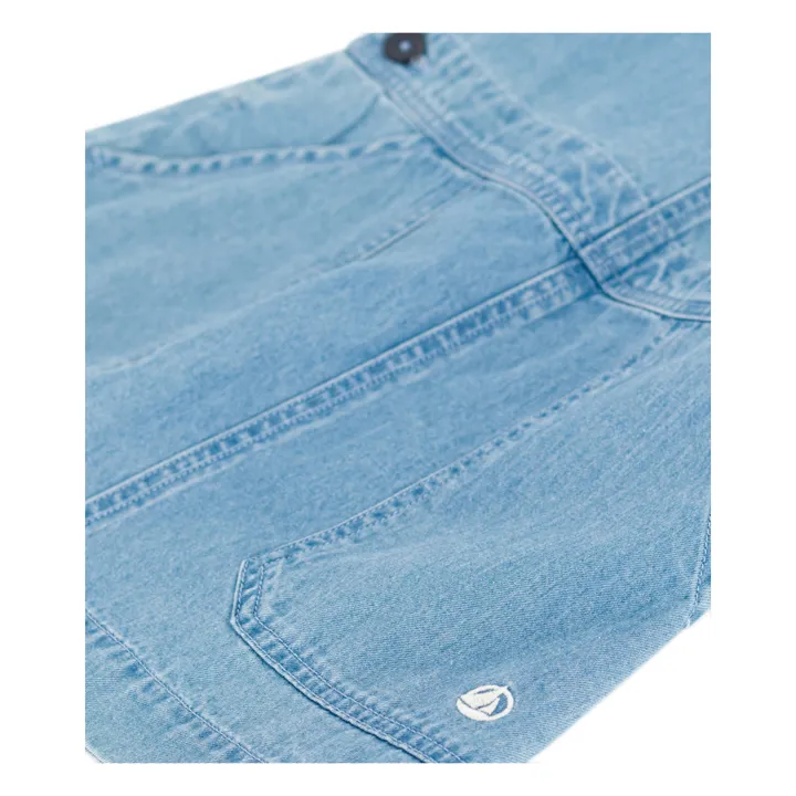 Petit Bateau Robe Salopette Meduse Denim | Bleu jean