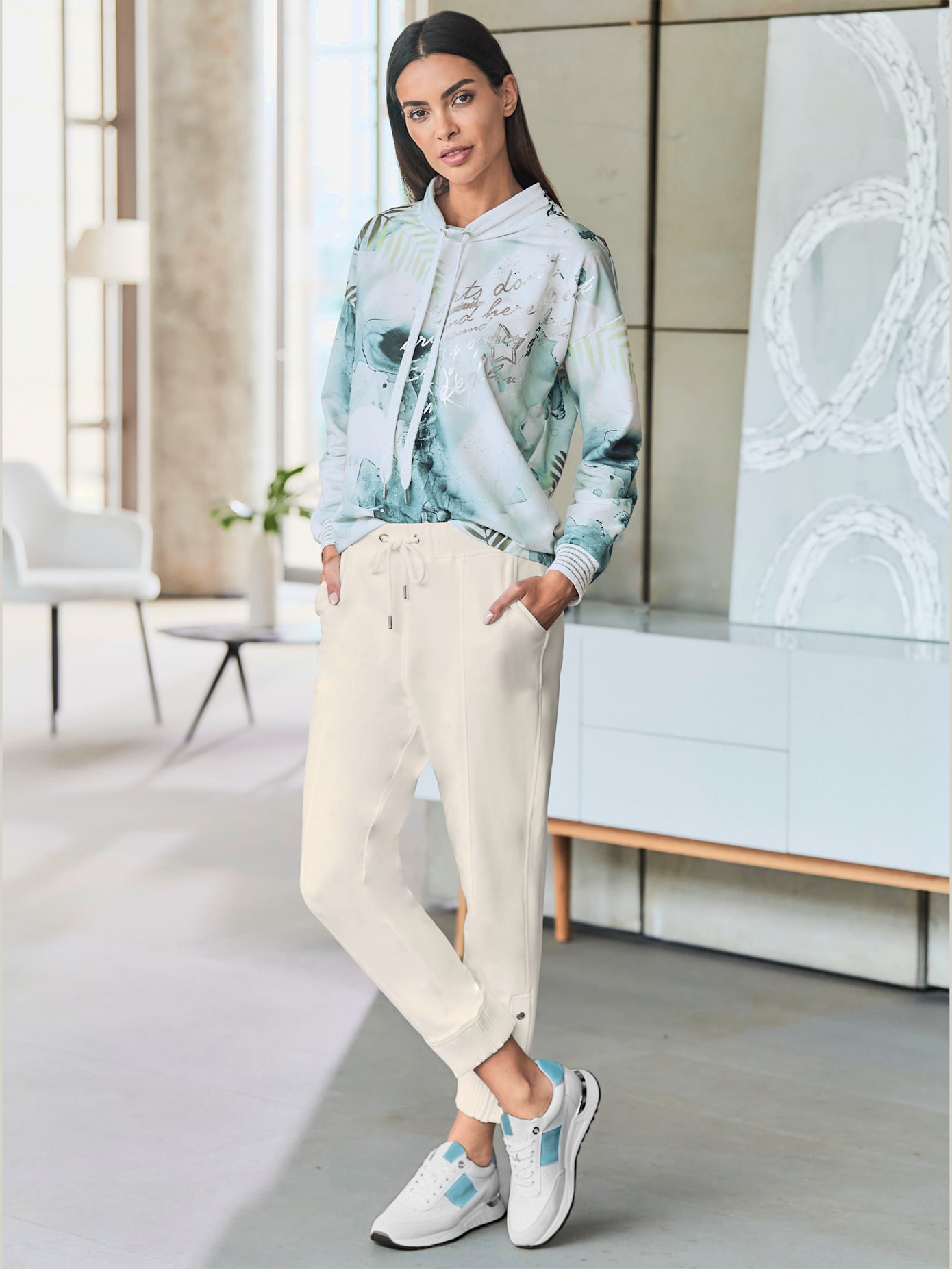 Sweat-shirt col montant tendance