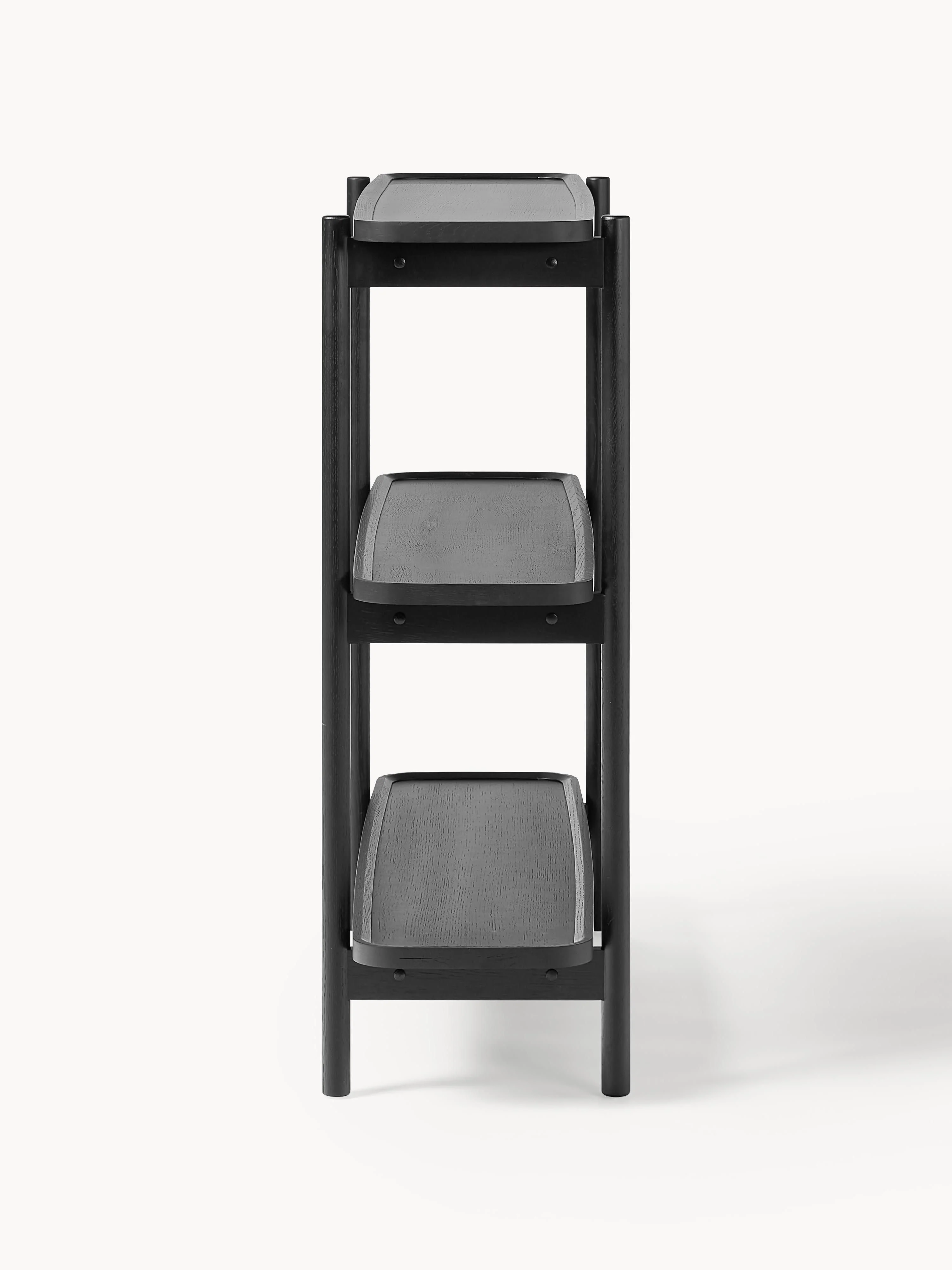 Lage houten wandkast Libby