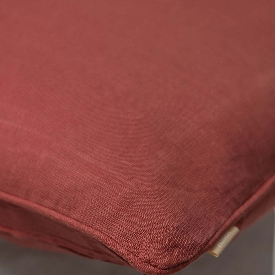 Kussen linnen Washed mineralred