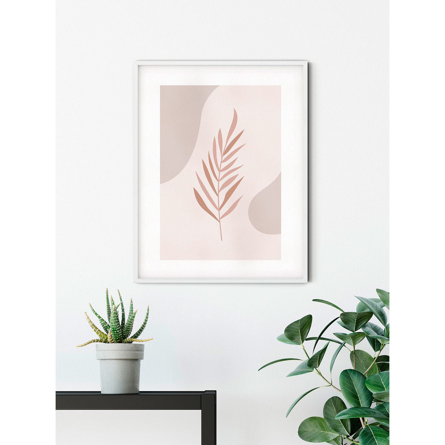 Wandbild GENTLE DESERT - rosa - 50x70 cm