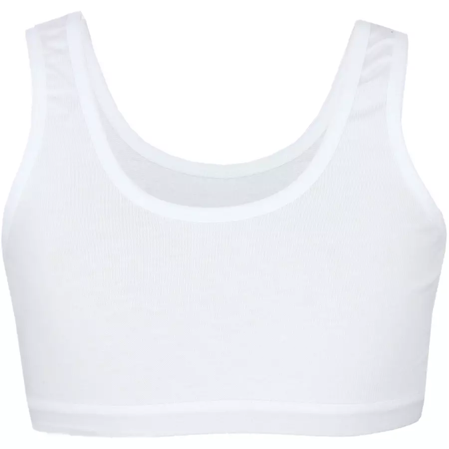 TupTam Mädchen Bustier mit breiten Trägern 5er Pack weiß
