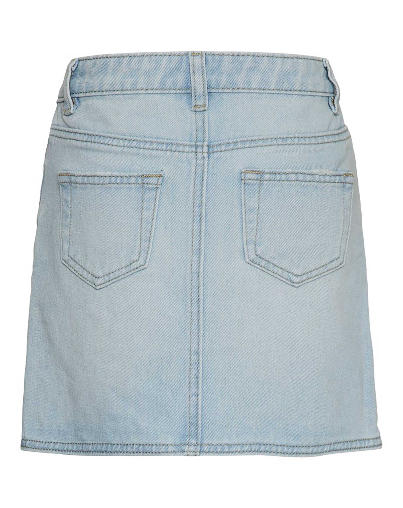 Jeans-Rock VMBETTY SHORT WRAP in light blue denim