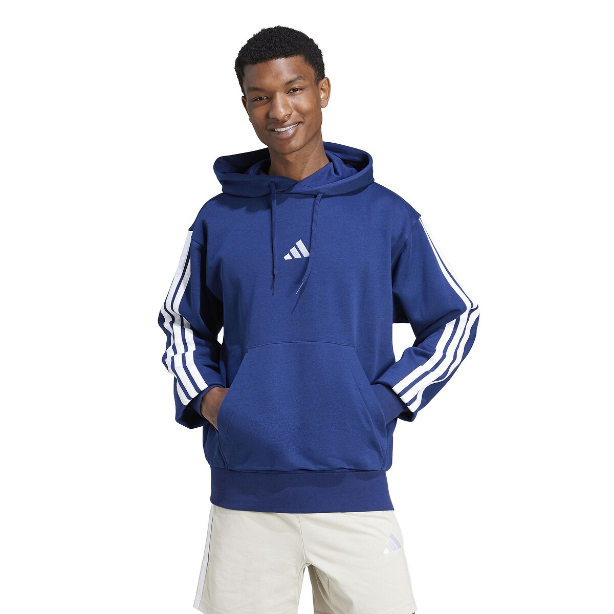 ADIDAS ROUPAS ESPORTIVAS<br>Moletom essencial com três listras