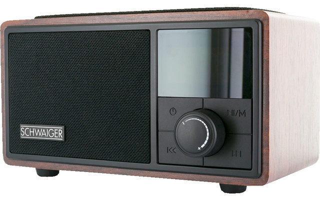 Schwaiger UKW Radiowecker inkl. Bluetooth und QI Ladestation
