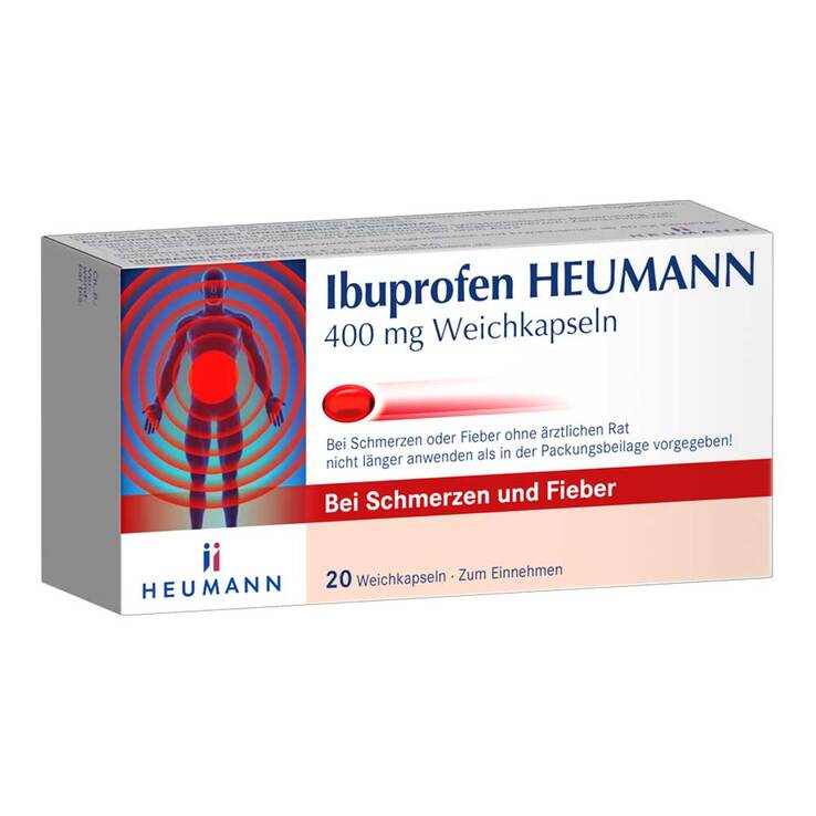 Ibuprofen Heumann 400 mg Weichkapseln, 20 St