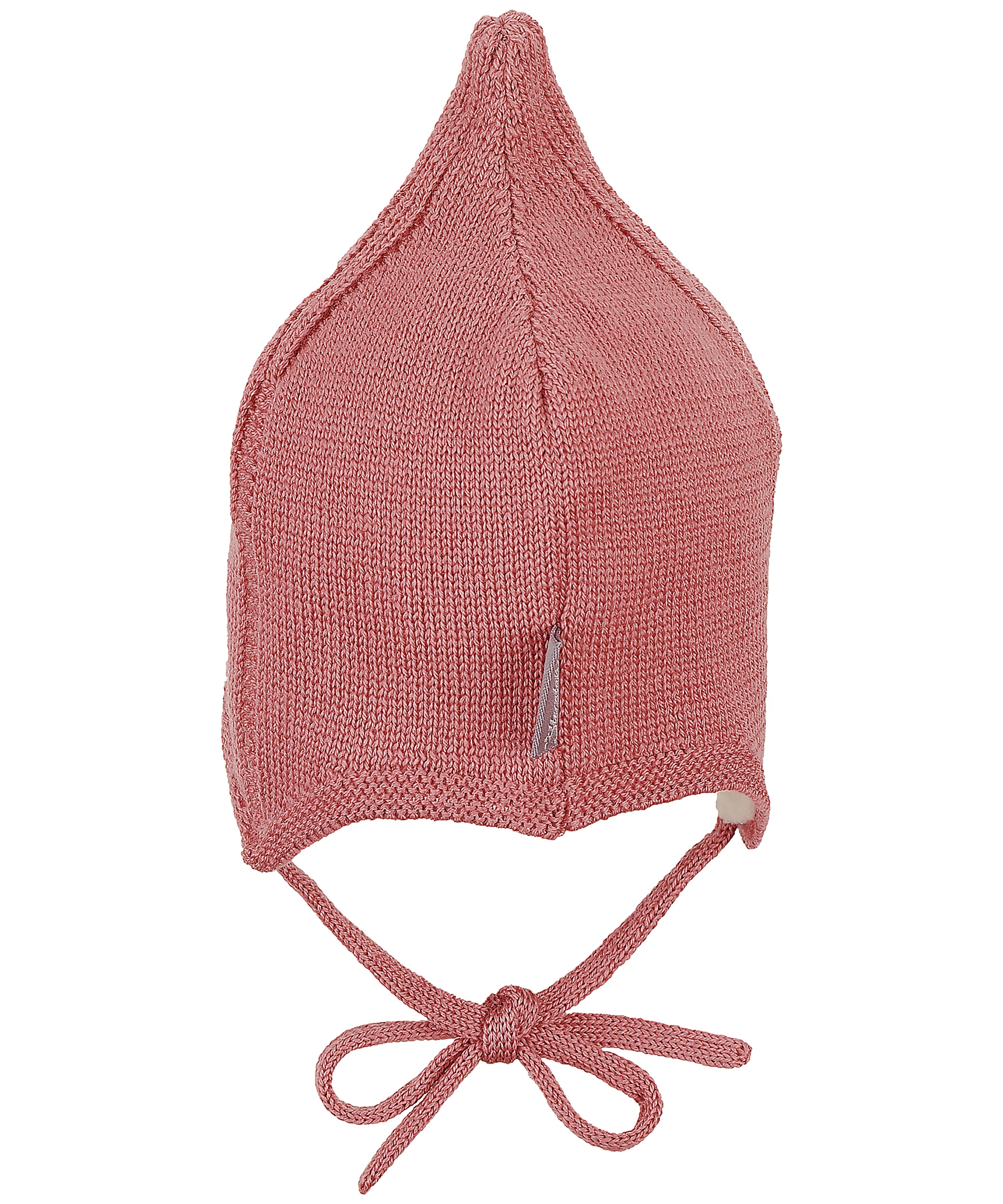 Wintermütze ZIPFEL aus Wolle in rosa