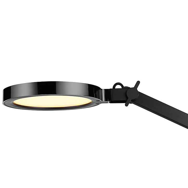 Lampe de bureau à pince LED intégrée Moxette 400lm IP20 13W GoodHome Noir