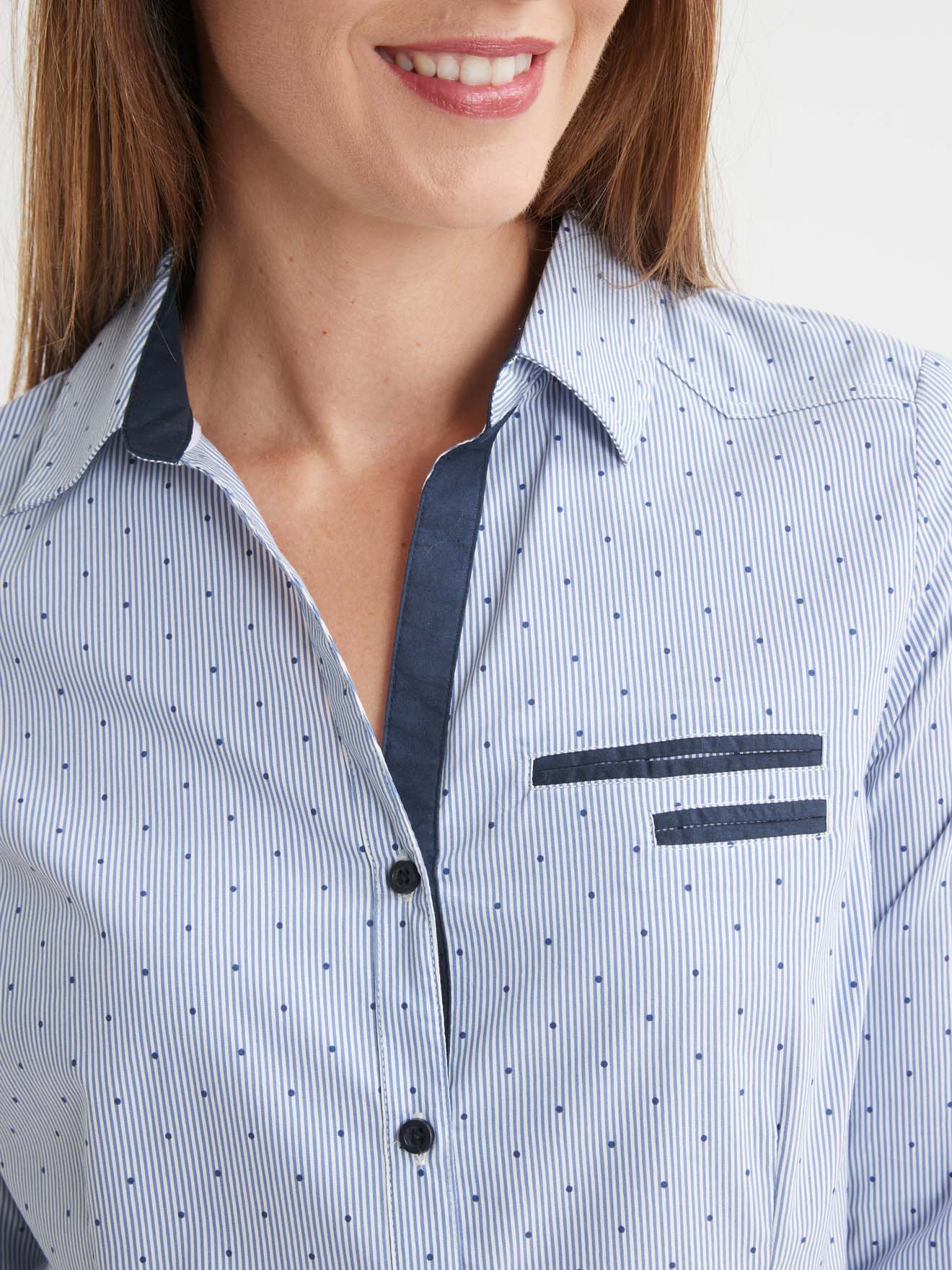 Chemisier pur coton poitrine standard