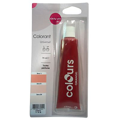 Colorant universel toutes peintures Colours orange 75ml