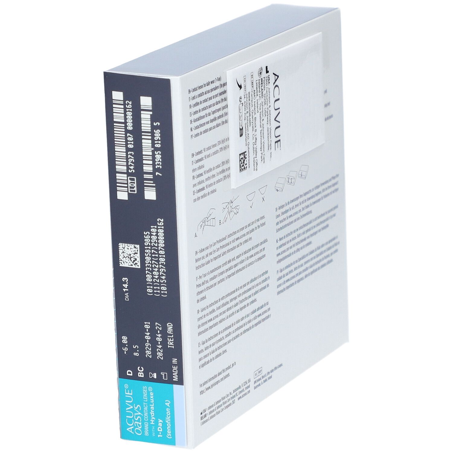 Acuvue® oasys mit Hydraluxe Basiskurve 8.5 Tageslinse