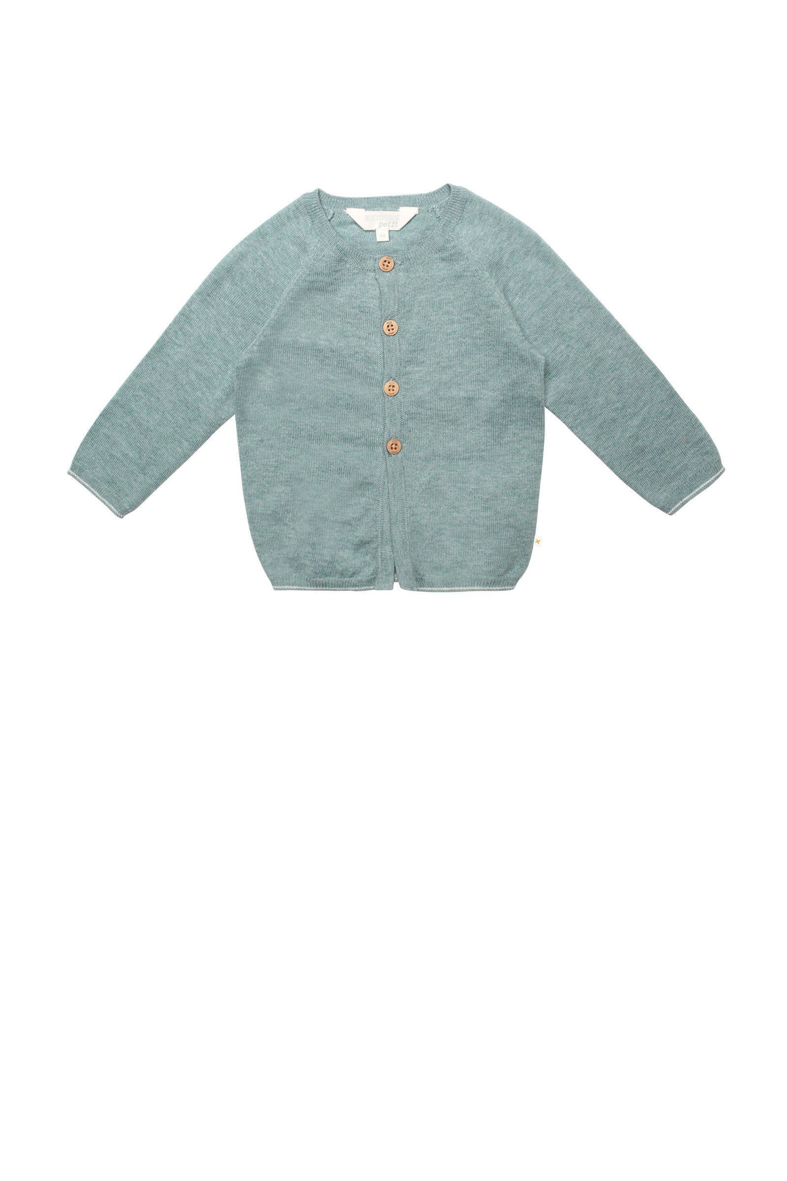 Moodstreet Petit baby gemêleerd vest Robin groen
