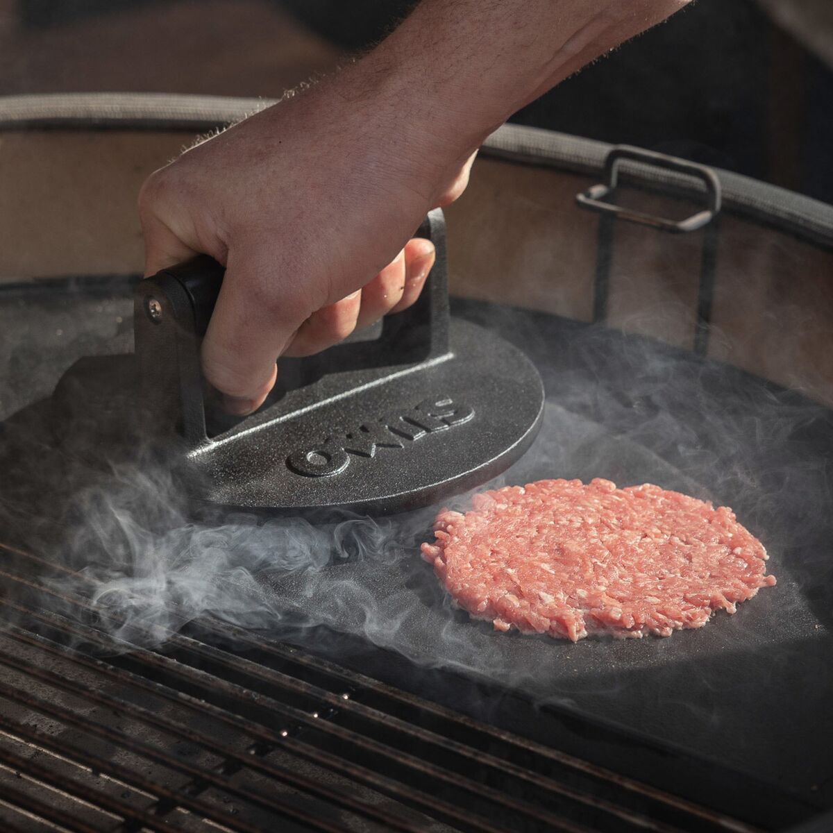 Hamburgerpresser i støpejern