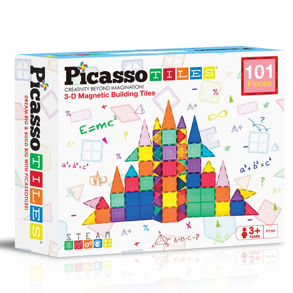 Køb Picasso Tiles Magnetic Tiles set 101pcs