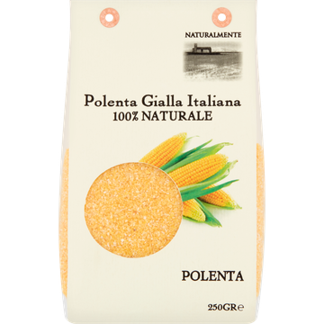 Naturalmente Polenta Gialla Italiana 100% Naturale 250 g