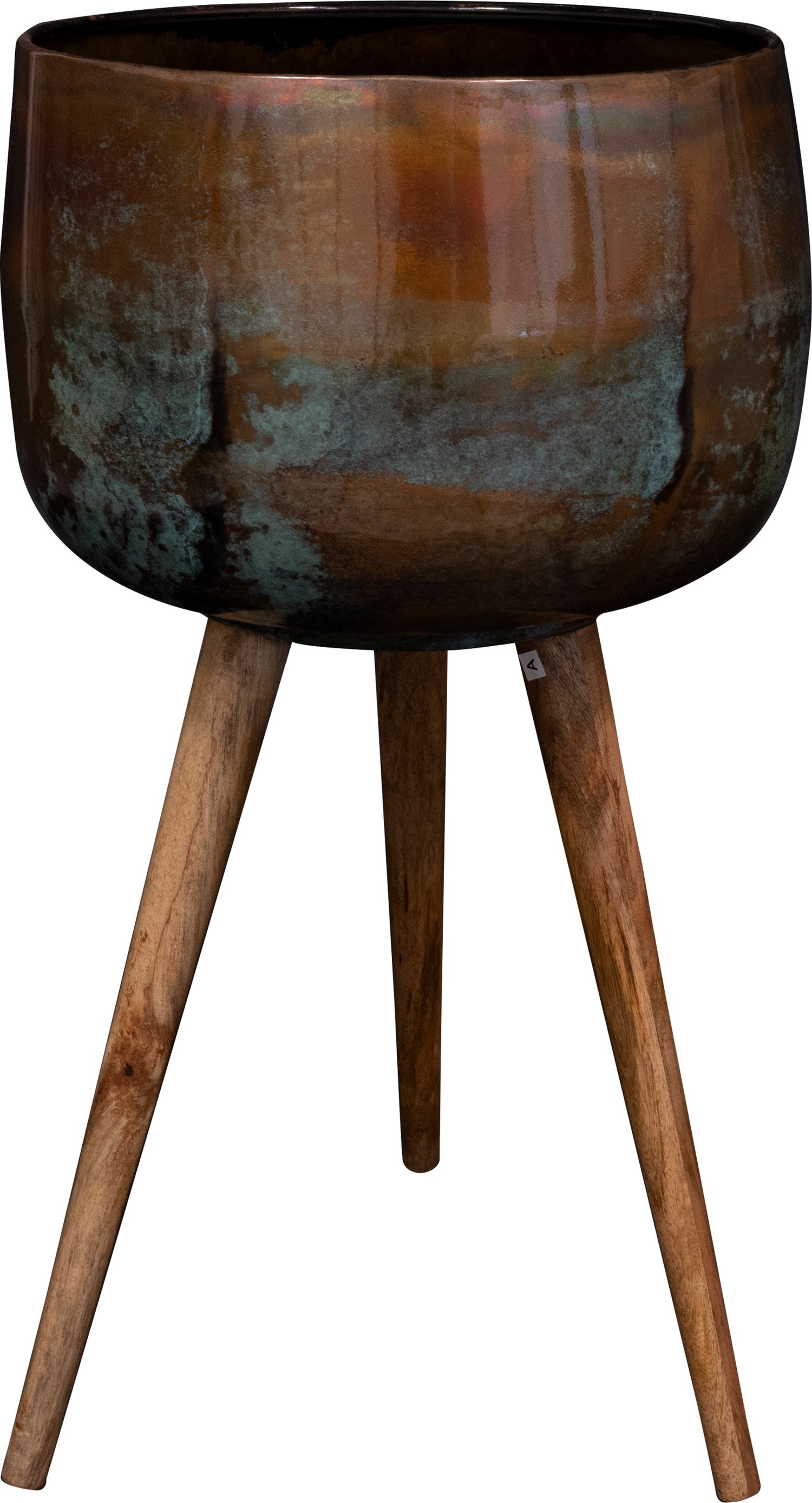 TS bloempot op poten Jolien blauw D 39 H 67 cm