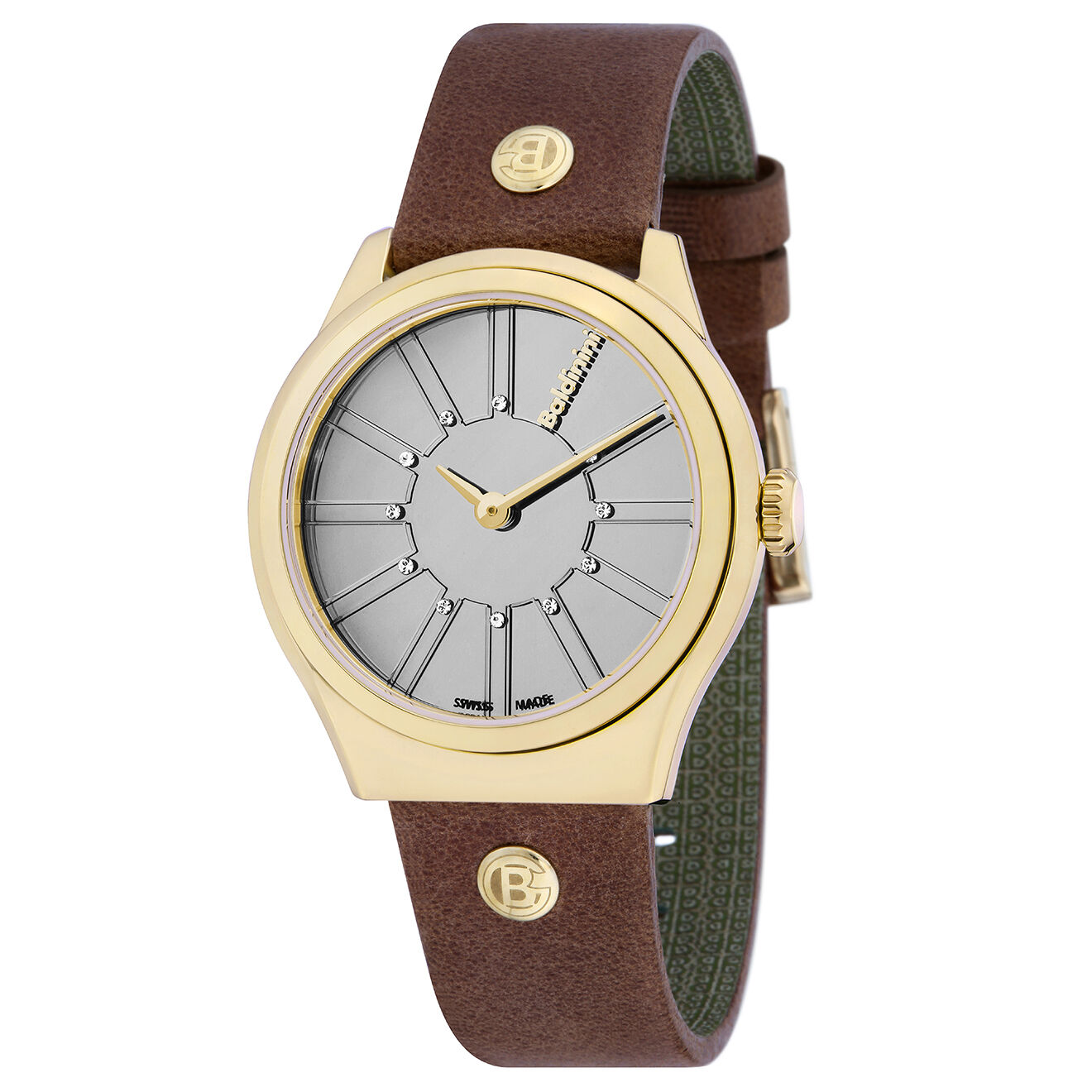 Baldinini Montre Femme en Cuir & cristaux Swarovski Adria marron