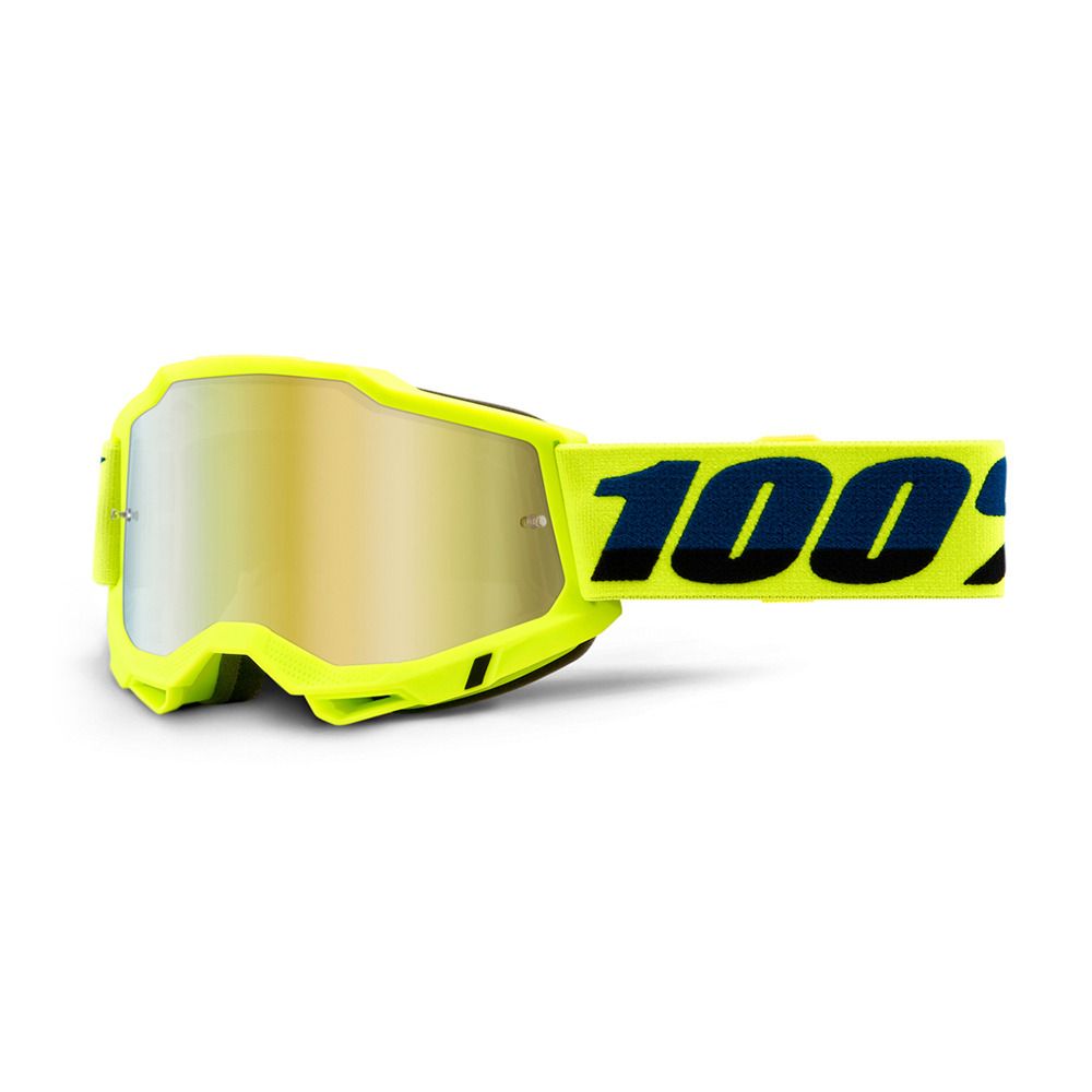 100 percent ACCURI 2 - Masque VTT yellow/mirror gold