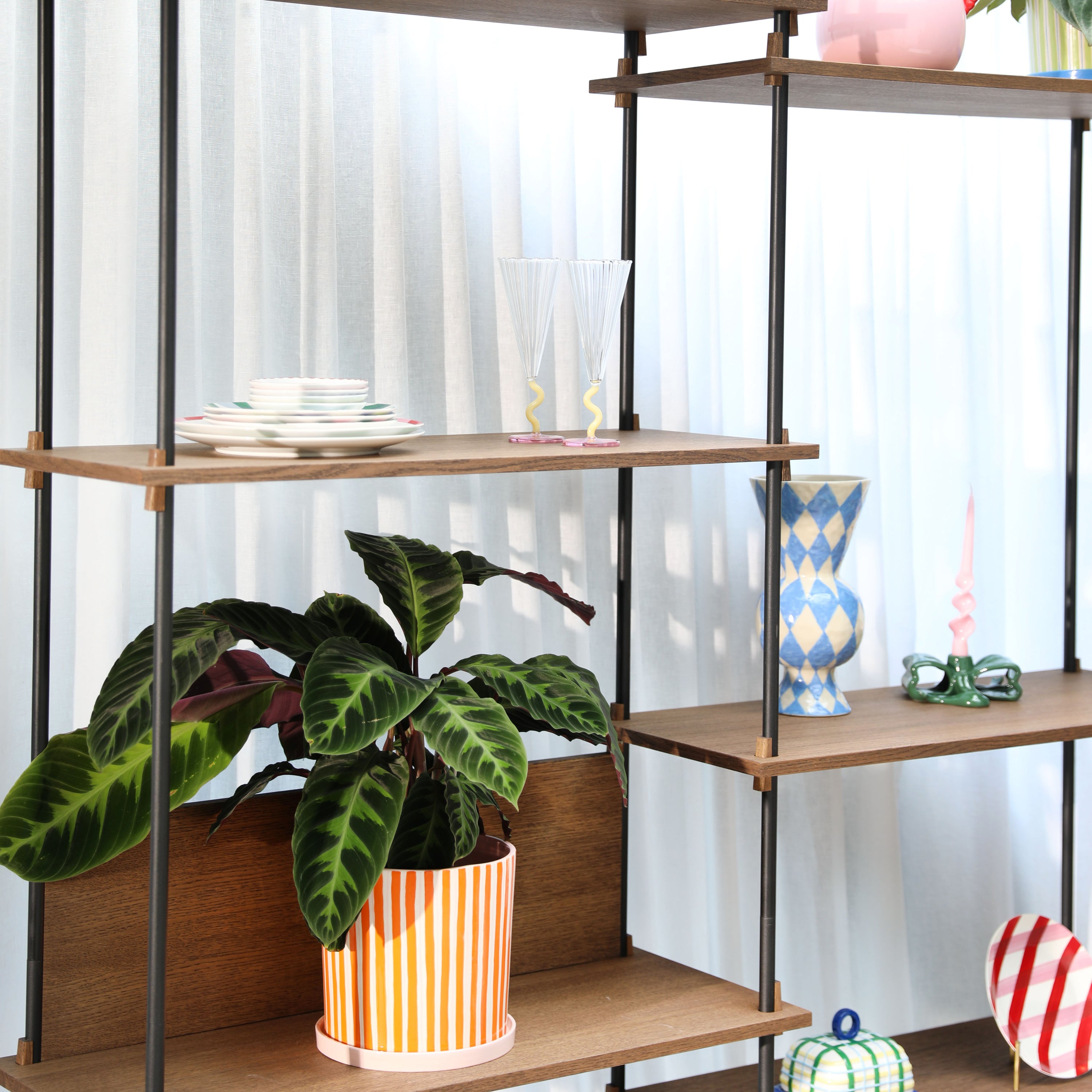 &k amsterdam Plaid Botervloot - Blauw