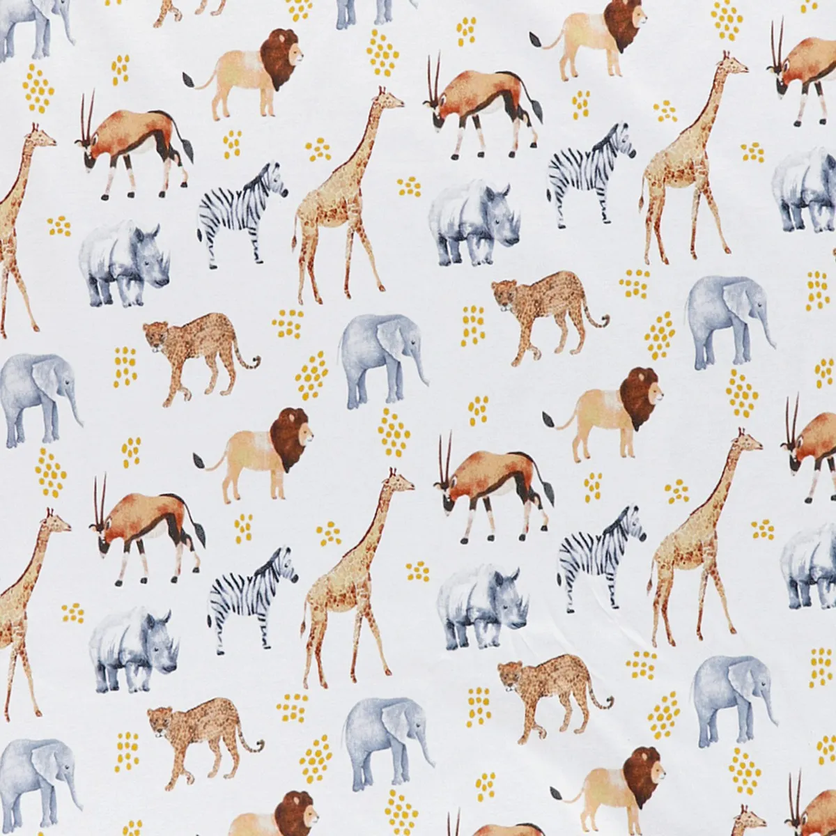 Origami Maison Couverture Chamois Jersey - Animaux Savane