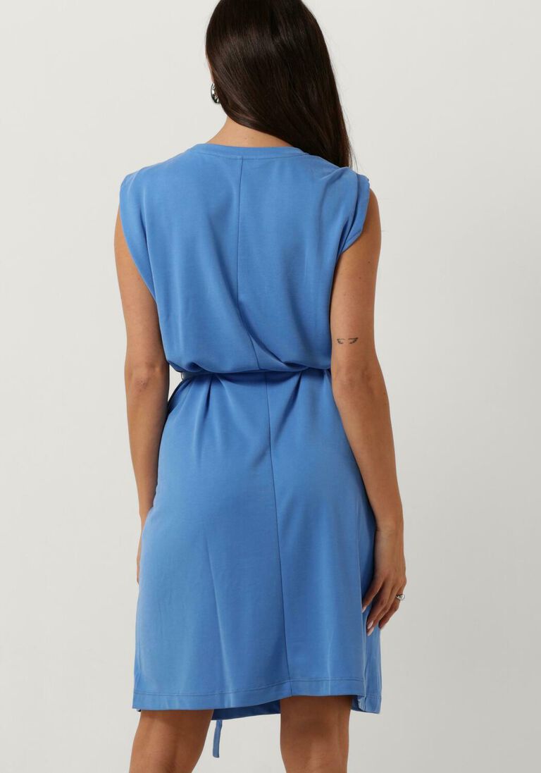 MSCH COPENHAGEN blauwe msch copenhagen midi jurk mschjuniper lynette sl dress