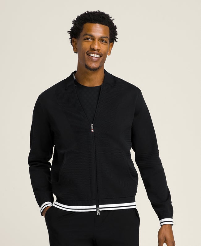 Technical Knit Bomber Jacket