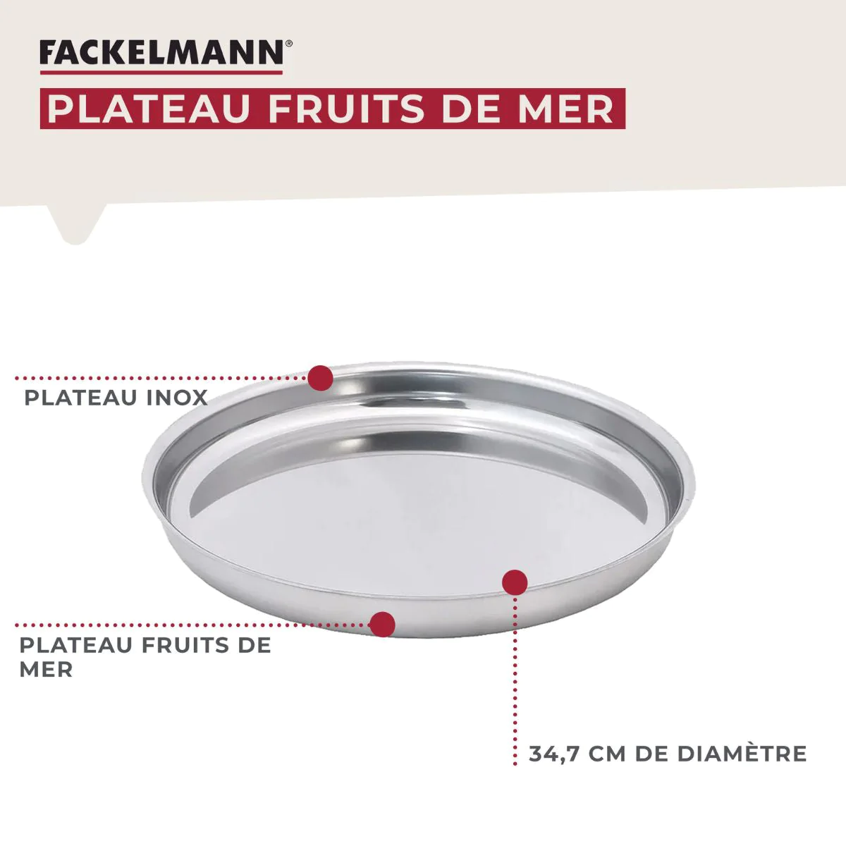 Ensemble de support et plateau pour fruits de mer Fackelmann Spécialit