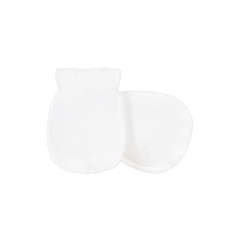 Moufles tubulaires blanches - naissance Absorba Aucune nuance