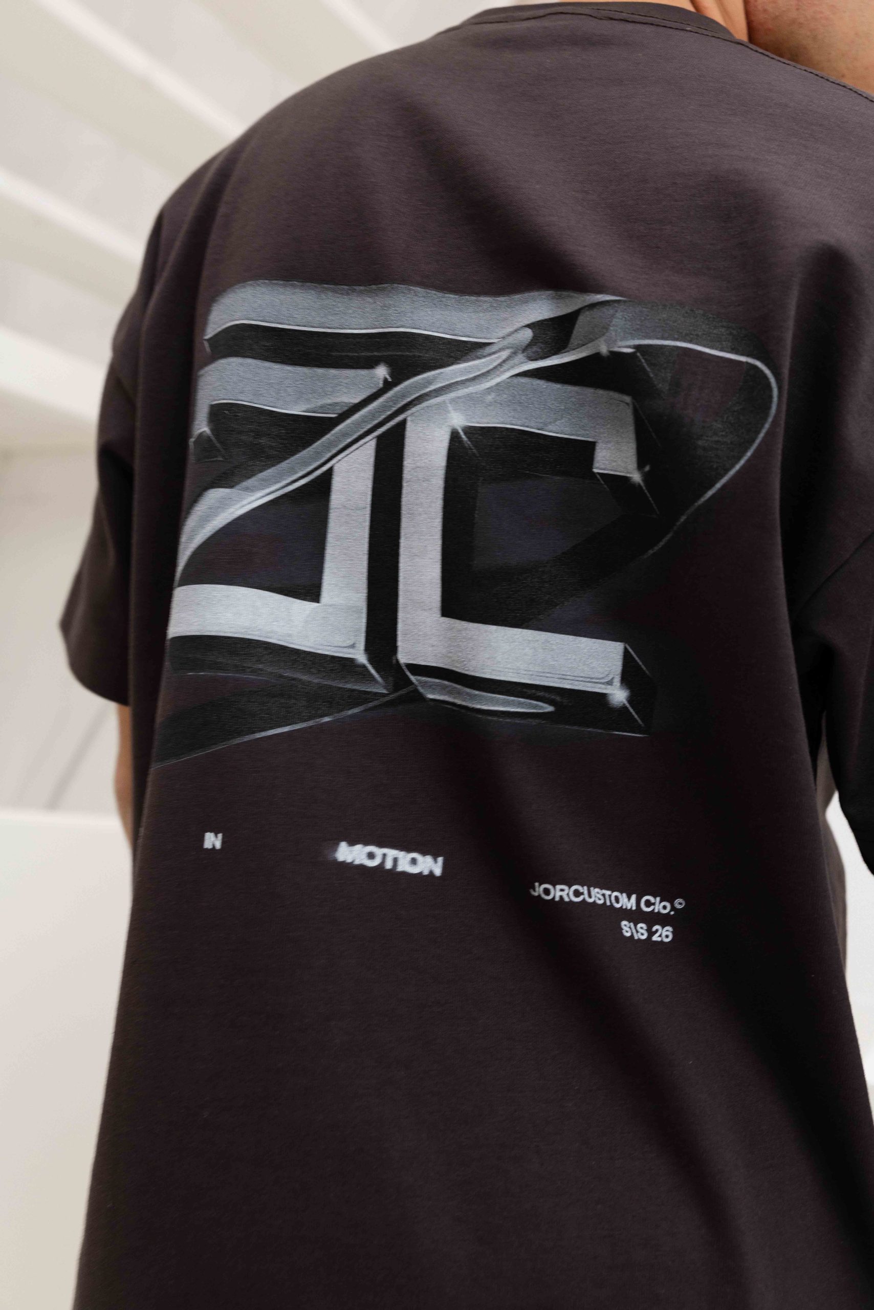 Jorcustom Poetry ln Motion Loose Fit T-Shirt Heren Bruin