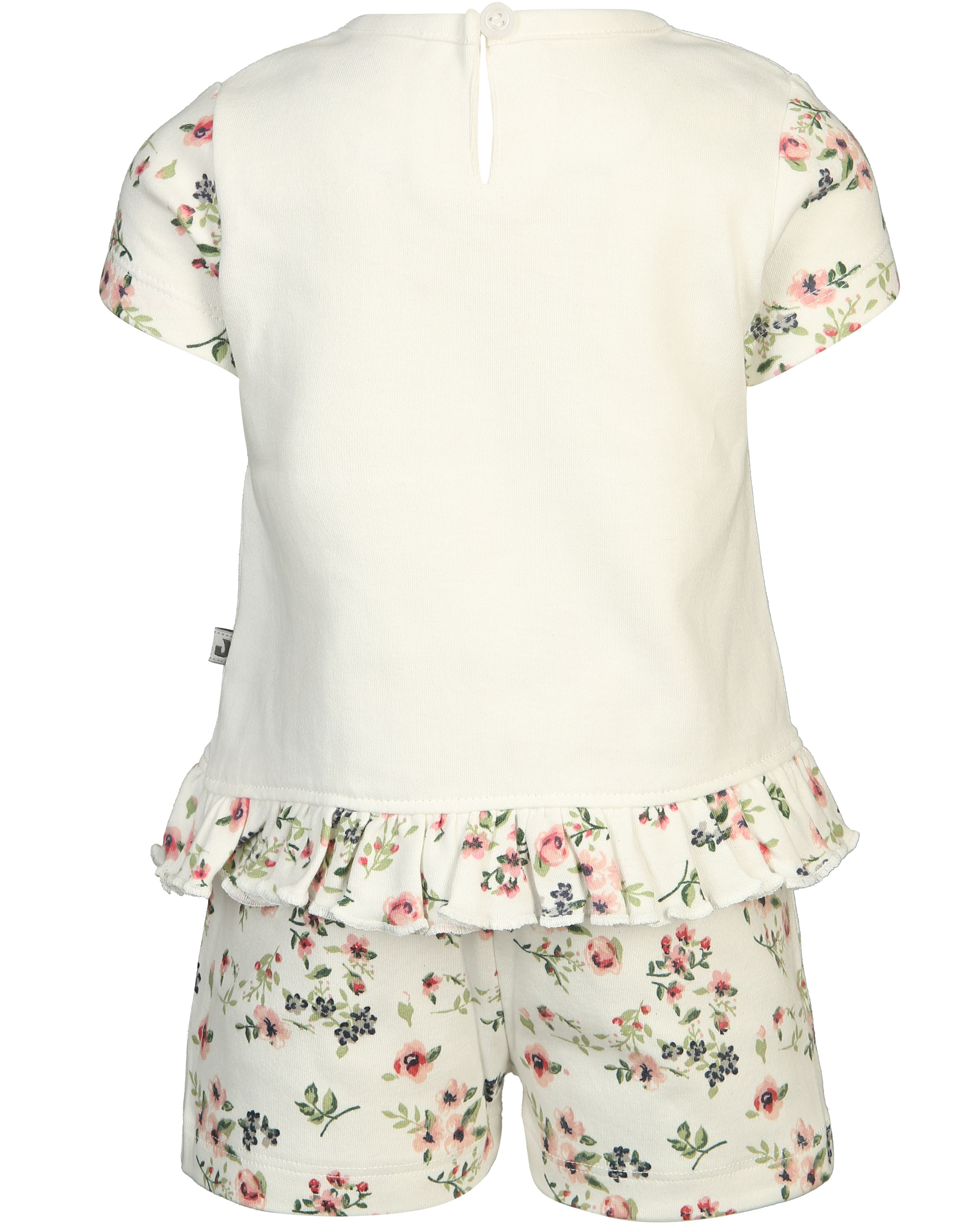T-Shirt ROSEN mit Shorts in offwhite