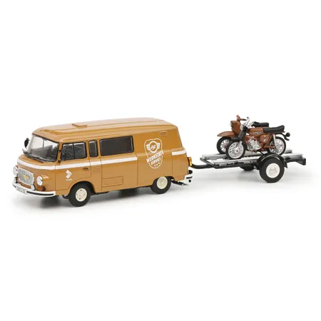 Schuco 450364200 - Barkas B1000 Anh.m.2 Mot.1:43