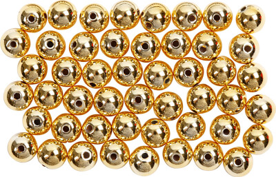 Voksperler - Ø 5 MM - Hulstr. 0,7 MM - Guld - 100 Stk