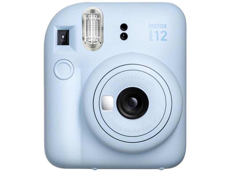 Fujifilm Fotokamera Instax Mini 12 Blau Sofortbildkamera mit Blitz und Selfie-Modus