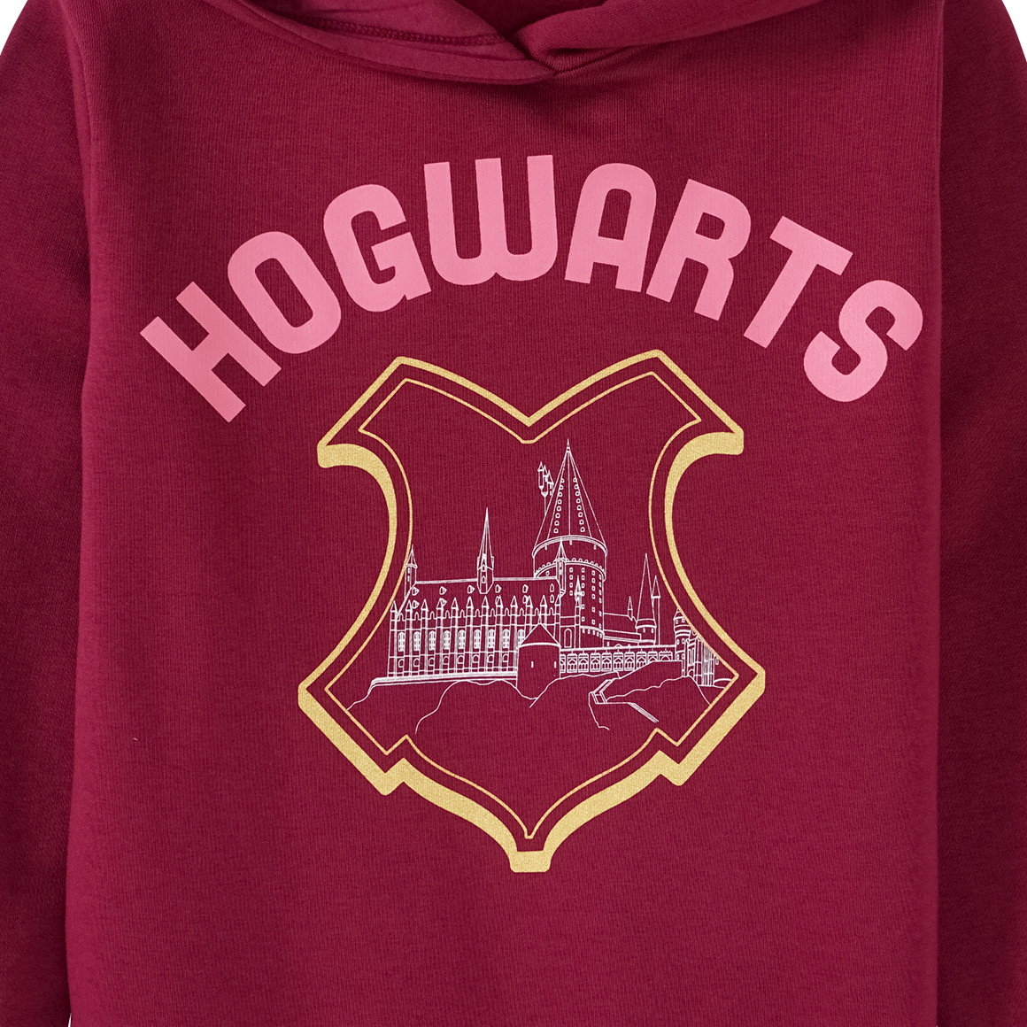 Yigga Harry Potter Hoodie mit großem Print dunkelrot