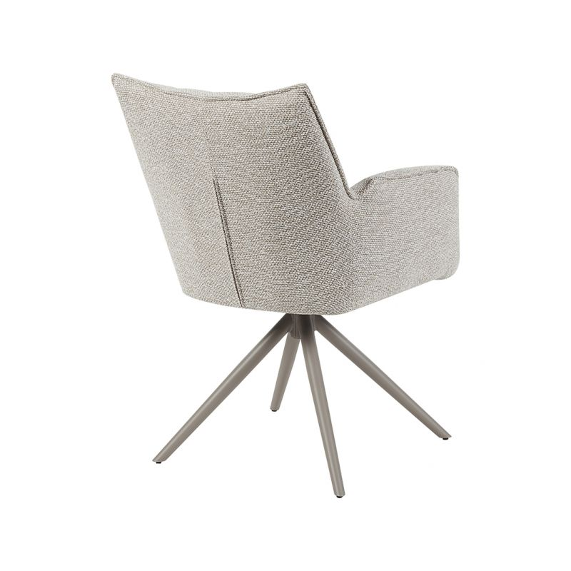 Eetkamerstoel Melody-Naturel-Taupe onderstel